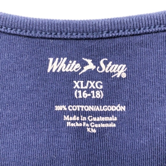 White Stag navy blue short sleeve top - Picture 3 of 4
